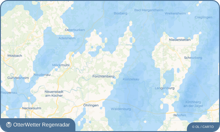 OtterWetter Regenradar-Widget Crispenhofen