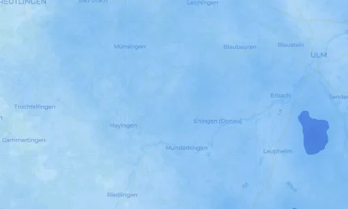 Regenradar-Vorschau: aktuelle Niederschläge in Dächingen und Umgebung