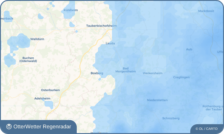 OtterWetter Regenradar-Widget Dainbach