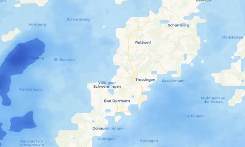 Regenradar Vorschaubild - Aktuelle Niederschläge in Dauchingen und Umgebung