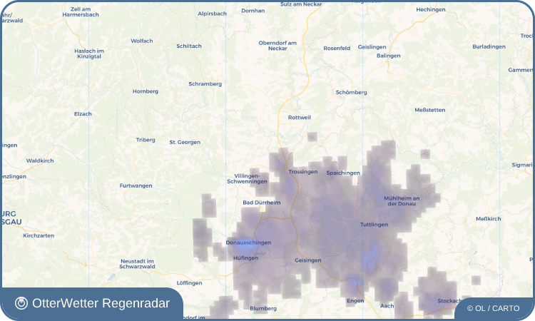 Widget-Vorschau für Dauchingen Wetter-Widget-Vorschau mit Vorhersagedaten für Dauchingen