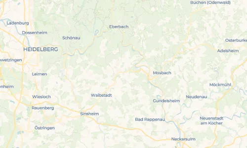 Regenradar Vorschaubild - Aktuelle Niederschläge in Daudenzell und Umgebung