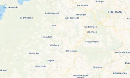 Regenradar Vorschaubild - Aktuelle Niederschläge in Deckenpfronn und Umgebung