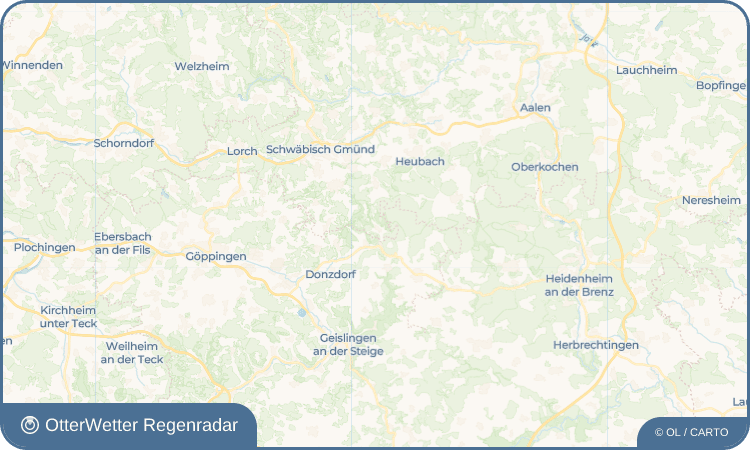 OtterWetter Regenradar-Widget Degenfeld