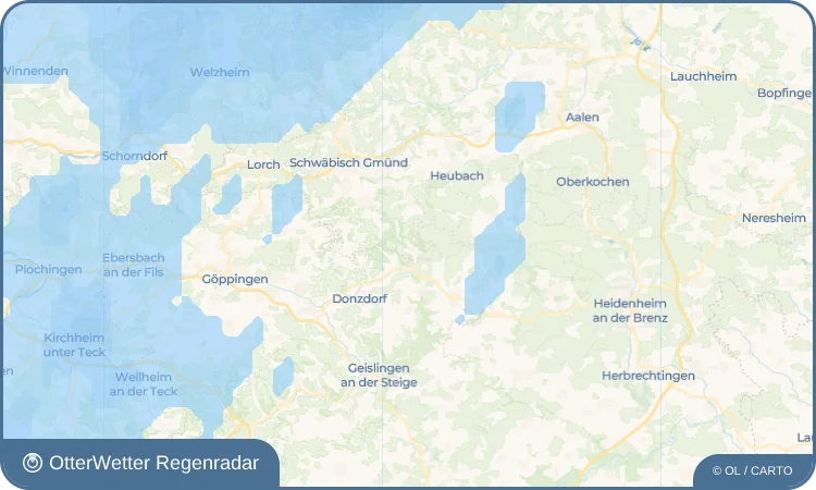 Wetter-Widget-Vorschau mit Vorhersagedaten für Degenfeld