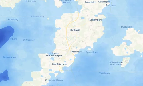 Regenradar Vorschaubild - Aktuelle Niederschläge in Deißlingen und Umgebung