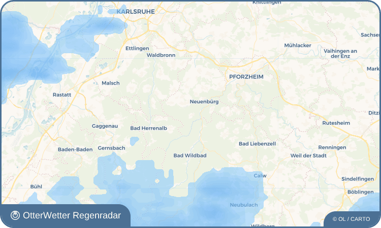 OtterWetter Regenradar-Widget Dennach