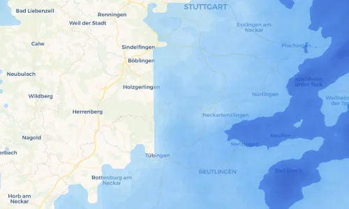 Regenradar Vorschaubild - Aktuelle Niederschläge in Dettenhausen und Umgebung