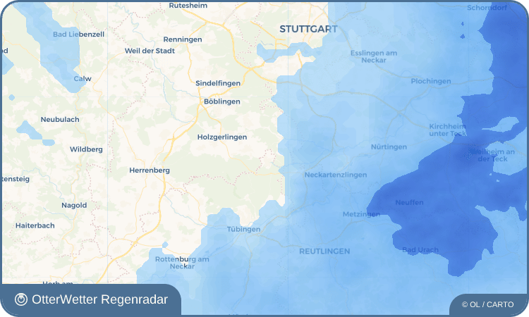 OtterWetter Regenradar-Widget Dettenhausen