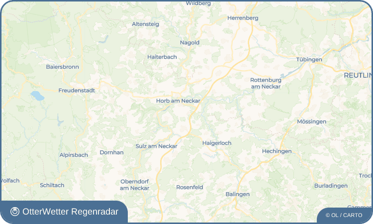 OtterWetter Regenradar-Widget Dettensee
