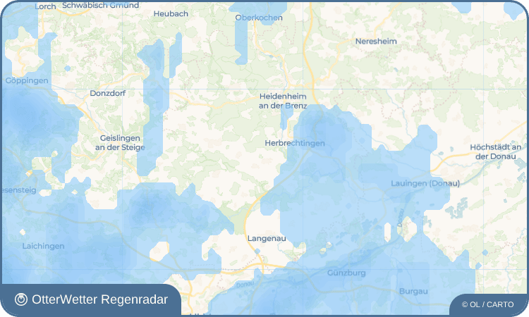 OtterWetter Regenradar-Widget Dettingen am Albuch
