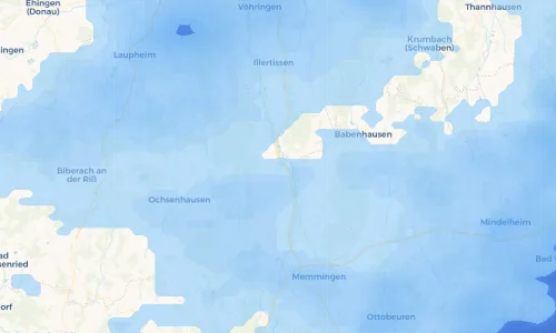 Regenradar Vorschaubild - Aktuelle Niederschläge in Dettingen an der Iller und Umgebung