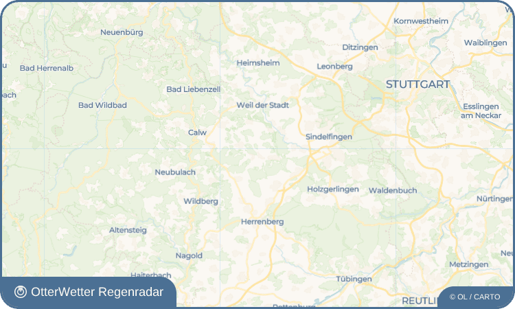 OtterWetter Regenradar-Widget Deufringen
