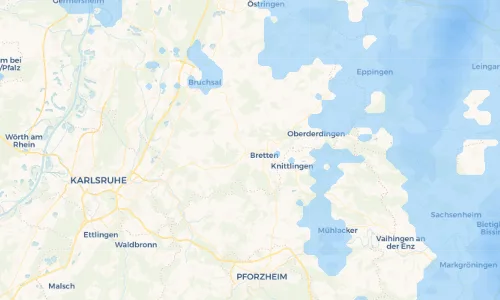 Regenradar Vorschaubild - Aktuelle Niederschläge in Diedelsheim und Umgebung