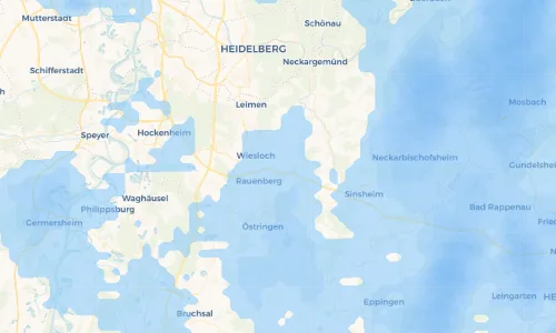Regenradar Vorschaubild - Aktuelle Niederschläge in Dielheim und Umgebung
