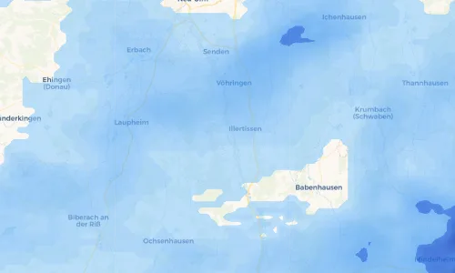 Regenradar Vorschaubild - Aktuelle Niederschläge in Dietenheim und Umgebung
