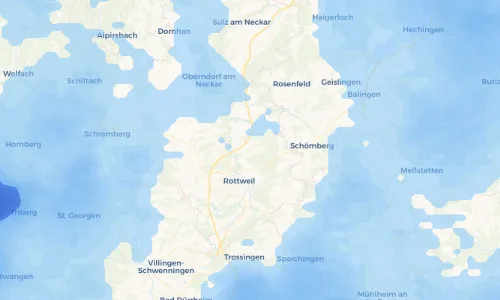 Regenradar Vorschaubild - Aktuelle Niederschläge in Dietingen und Umgebung