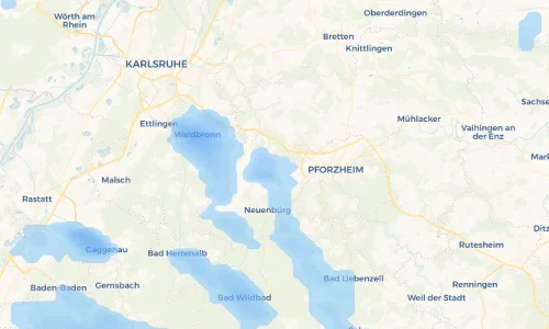 Regenradar Vorschaubild - Aktuelle Niederschläge in Dietlingen und Umgebung