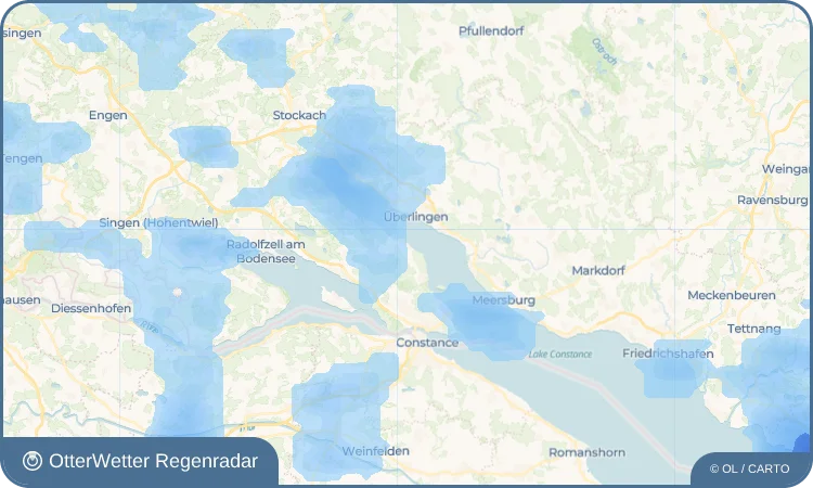 Wetter-Widget-Vorschau mit Vorhersagedaten für Dingelsdorf