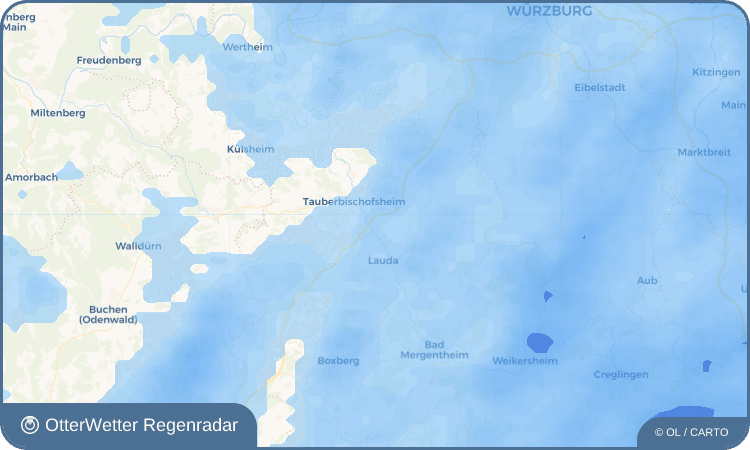 Widget-Vorschau für Distelhausen Wetter-Widget-Vorschau mit Vorhersagedaten für Distelhausen