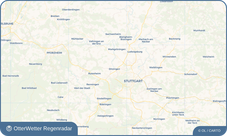 OtterWetter Regenradar-Widget Ditzingen