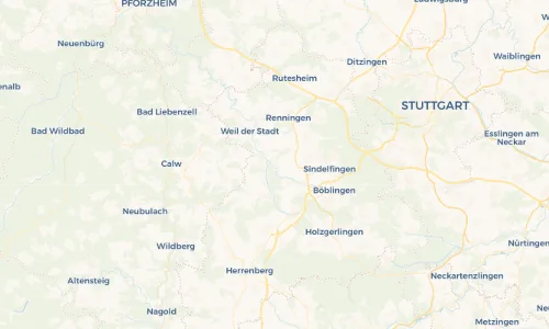 Regenradar-Vorschau: aktuelle Niederschläge in Döffingen und Umgebung