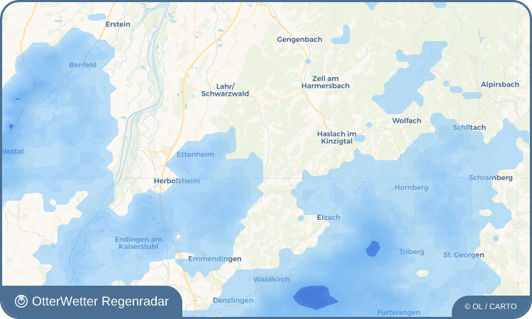 OtterWetter Regenradar-Widget Dörlinbach