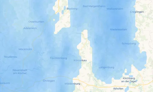 Regenradar Vorschaubild - Aktuelle Niederschläge in Dörrenzimmern und Umgebung