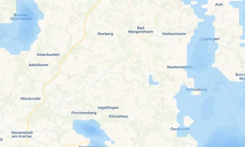 Regenradar Vorschaubild - Aktuelle Niederschläge in Dörzbach und Umgebung