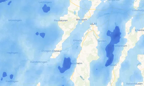 Regenradar-Vorschau: aktuelle Niederschläge in Donaurieden und Umgebung