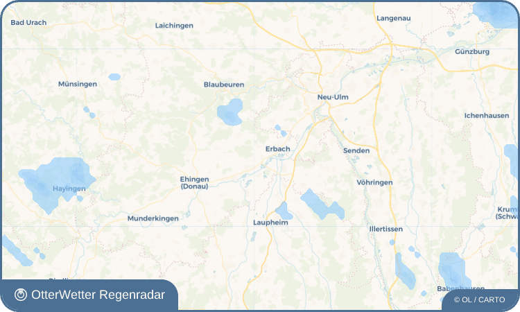OtterWetter Regenradar-Widget Donaurieden