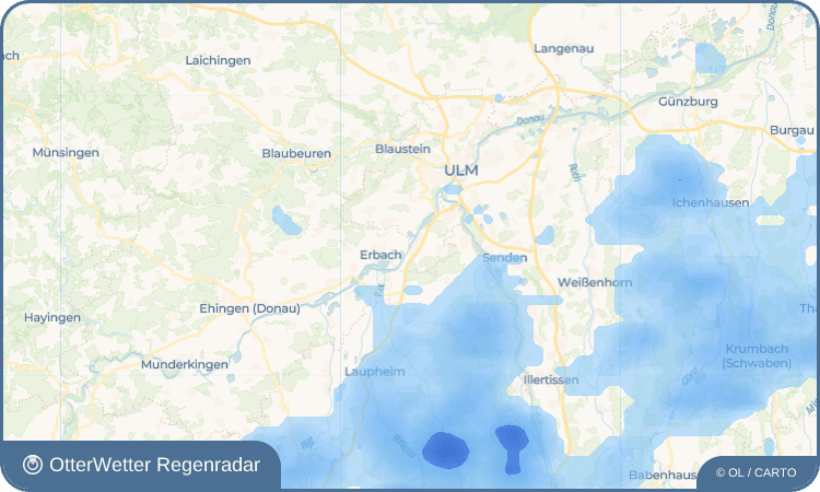 OtterWetter Regenradar-Widget Donaustetten