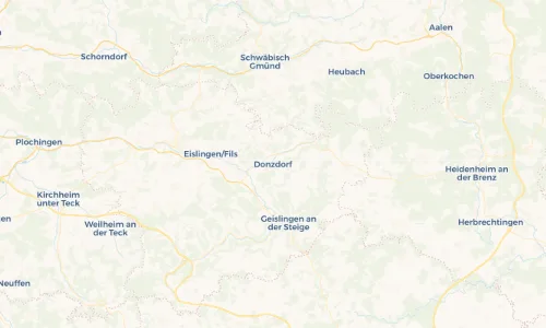 Regenradar Vorschaubild - Aktuelle Niederschläge in Donzdorf und Umgebung