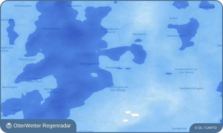 Widget-Vorschau für Donzdorf Wetter-Widget-Vorschau mit Vorhersagedaten für Donzdorf