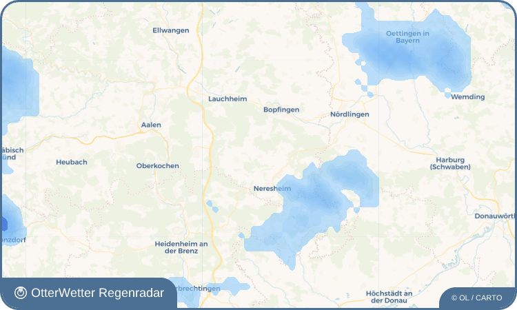 OtterWetter Regenradar-Widget Dorfmerkingen