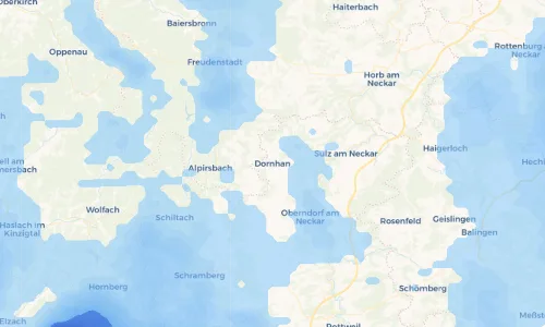 Regenradar Vorschaubild - Aktuelle Niederschläge in Dornhan und Umgebung