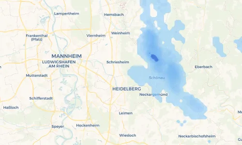 Regenradar Vorschaubild - Aktuelle Niederschläge in Dossenheim und Umgebung
