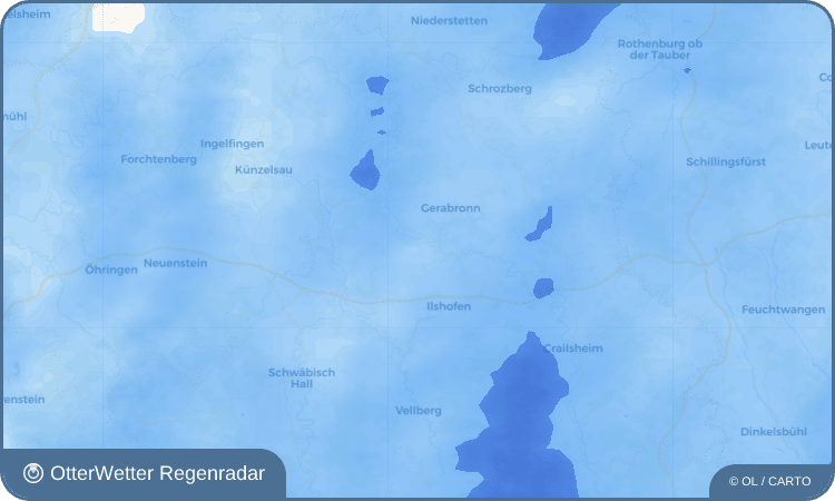 OtterWetter Regenradar-Widget Dünsbach