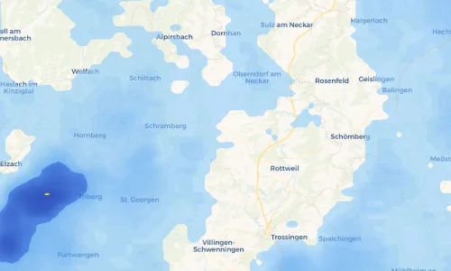 Regenradar Vorschaubild - Aktuelle Niederschläge in Dunningen und Umgebung