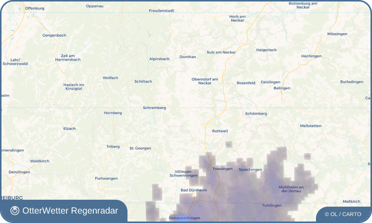 OtterWetter Regenradar-Widget Dunningen