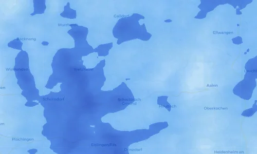 Regenradar Vorschaubild - Aktuelle Niederschläge in Durlangen und Umgebung