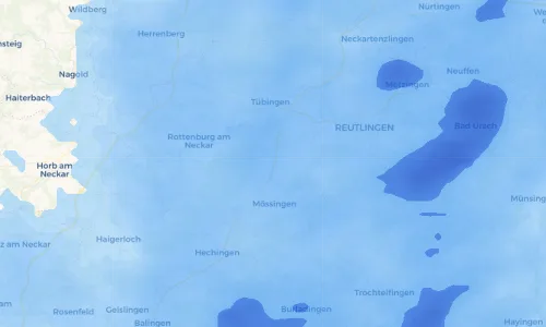 Regenradar Vorschaubild - Aktuelle Niederschläge in Dußlingen und Umgebung