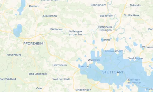 Regenradar Vorschaubild - Aktuelle Niederschläge in Eberdingen und Umgebung