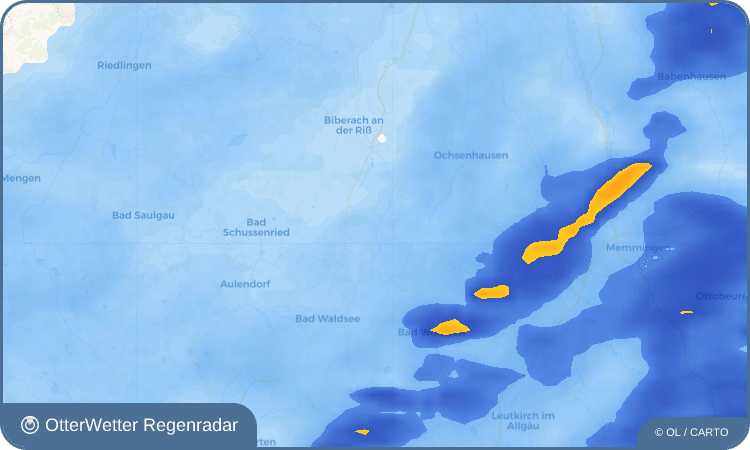 OtterWetter Regenradar-Widget Eberhardzell