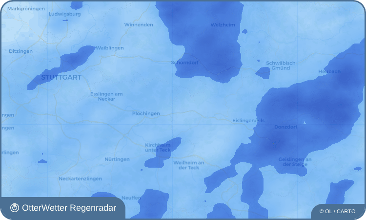 OtterWetter Regenradar-Widget Ebersbach an der Fils