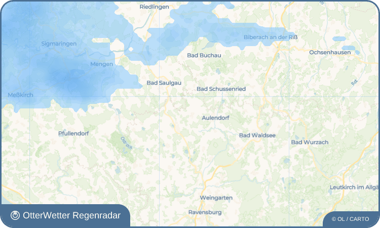 OtterWetter Regenradar-Widget Ebersbach
