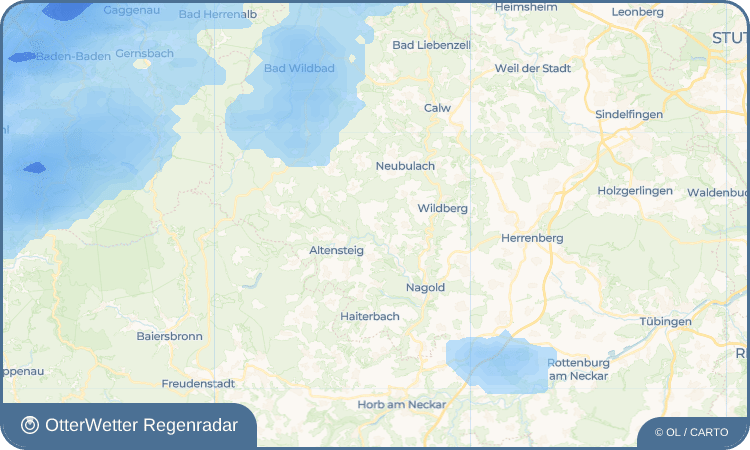 OtterWetter Regenradar-Widget Ebershardt