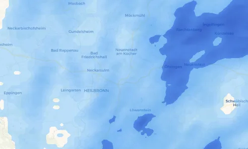 Regenradar Vorschaubild - Aktuelle Niederschläge in Eberstadt und Umgebung