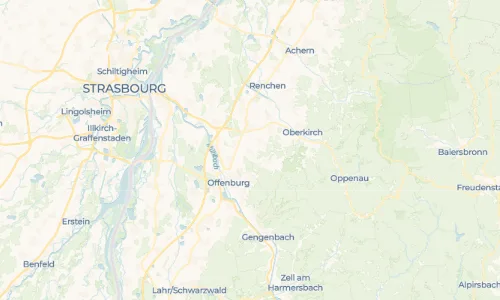 Regenradar Ebersweier: aktuelle Niederschläge in Ebersweier und Umgebung, Stand 19. Oktober 2026 um 15:10 Uhr
