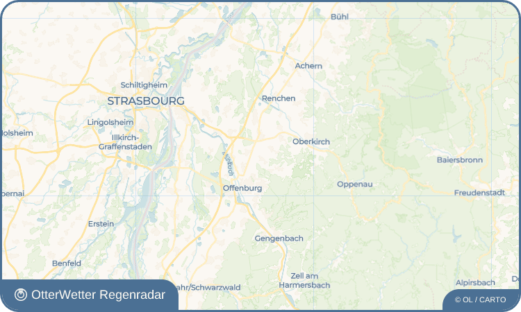 OtterWetter Regenradar-Widget Ebersweier